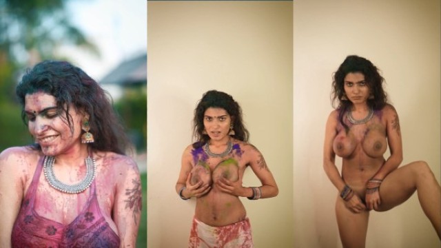 Reshmi R Nair Nude Holi 2024 Desi Hindi Hot Video